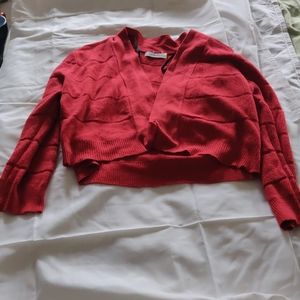 Calvin Klein Red waist Cardigan